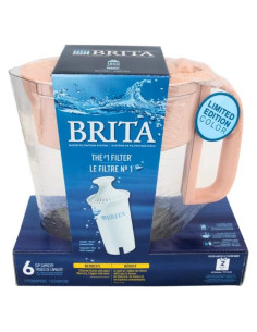 Filtro de Agua Brita Metro Pitcher 1.42L Rosa Libre de BPA