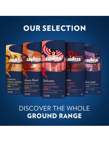 Café Molido Lavazza Mezcla Casa Perfetto 6x340g 100% Arábica