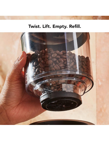 Molino de Café KitchenAid KCG8433 Negro Mate 283g