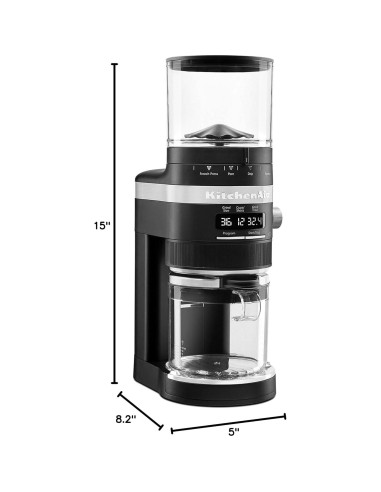Molino de Café KitchenAid KCG8433 Negro Mate 283g