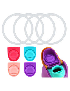 4 Tapones y Círculos de Sello Silicona PEUTIER para Botellas Owala
