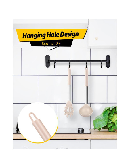 Juego de Cuchara y Cucharón de Silicona BUNDLEPRO 2 Piezas