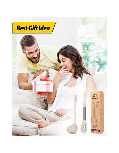 Juego de Cuchara y Cucharón de Silicona BUNDLEPRO 2 Piezas