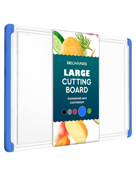 Tabla de Cortar Grande Belwares Azul Antideslizante 45x30 cm Tabla de Cortar Grande Belwares Azul Antideslizante 45x30 cm