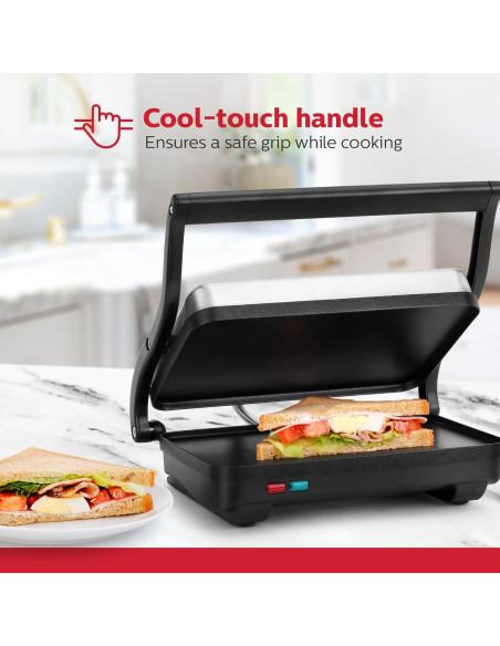 Plancha Eléctrica Holstein Housewares para Sándwiches 31.4x15.2cm