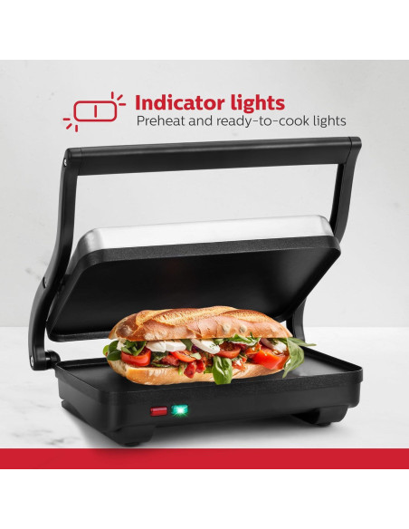 Plancha Eléctrica Holstein Housewares para Sándwiches 31.4x15.2cm