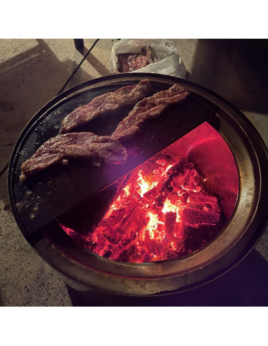 Plancha Reversible de Hierro Fundido BBQ-PLUS 45.72x22.86cm