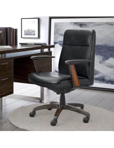 Silla de Oficina Ergonómica La-Z-Boy Dawson Negra Ajustable 2