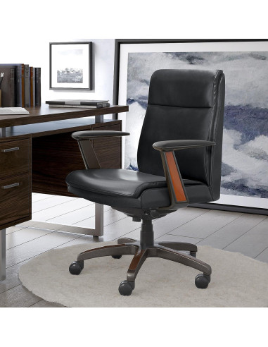 Silla de Oficina Ergonómica La-Z-Boy Dawson Negra Ajustable