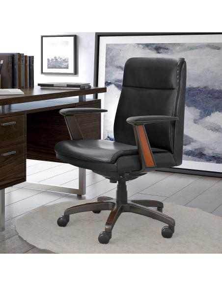 Silla de Oficina Ergonómica La-Z-Boy Dawson Negra Ajustable