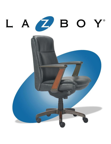 Silla de Oficina Ergonómica La-Z-Boy Dawson Negra Ajustable