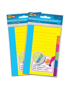 Notas Adhesivas Divisorias Redi-Tag, 120 Hojas Rayadas 10.16x15.24cm