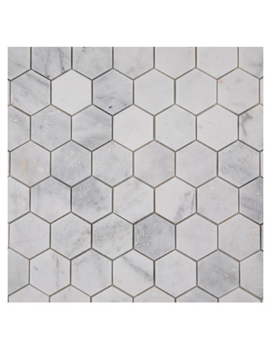 Azulejo Mosaico Hexagonal Lovdeco Bianco Orion 5 Hojas 0.32 m