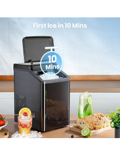 Fabricante de Hielo Gevi IMND0-BK0A1 Nugget 18kg/día Gris 2