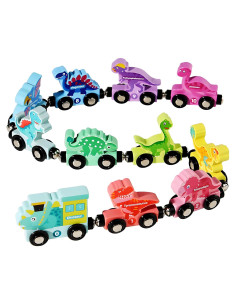 Juego de Tren de Madera Magnético Batsive para Niños 3-12 Años