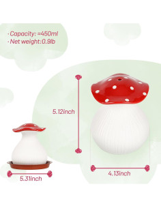 Regadera de Cerámica Flenpptly en Forma de Hongo 0.6 kg 2