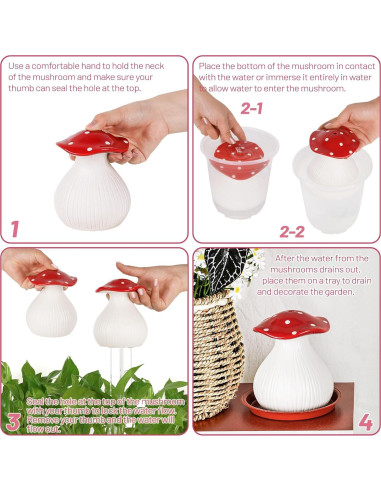 Regadera de Cerámica Flenpptly en Forma de Hongo 0.6 kg