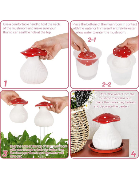 Regadera de Cerámica Flenpptly en Forma de Hongo 0.6 kg