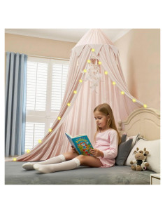 Dosel de Cama Princesa Hommi Lovvi Rosa Claro 280cm