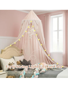 Dosel de Cama Princesa Hommi Lovvi Rosa Claro 280cm 2