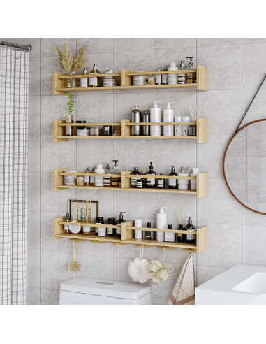 Estantería Flotante para Niños Dixryaus 86 cm Madera Clara