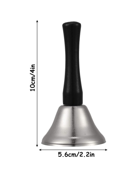 24 Campanas de Mano Boao Acero y Madera 0.5 kg