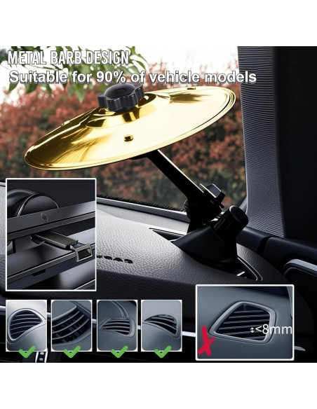 Platillo de Coche Mcnulgur Dorado 14 cm - 2 Piezas