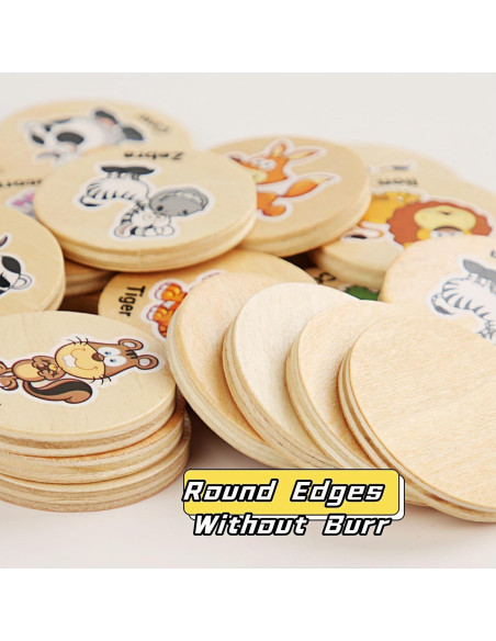 Juego de Memoria Educativo de Madera para Niños - 20 Piezas