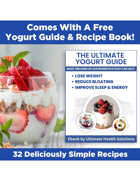 Fabricante de Yogur Probiotico Ultimate con Contenedores de Vidrio