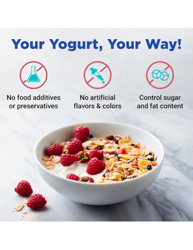 Fabricante de Yogur Probiotico Ultimate con Contenedores de Vidrio