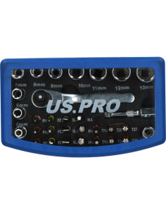 Juego de Llaves de Vaso Metrico AB Tools Mini 4-13 mm 2