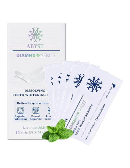Tiras Blanqueadoras ABYST 16 Ct para Dientes Sensibles