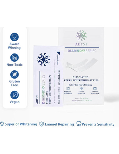 Tiras Blanqueadoras ABYST 16 Ct para Dientes Sensibles
