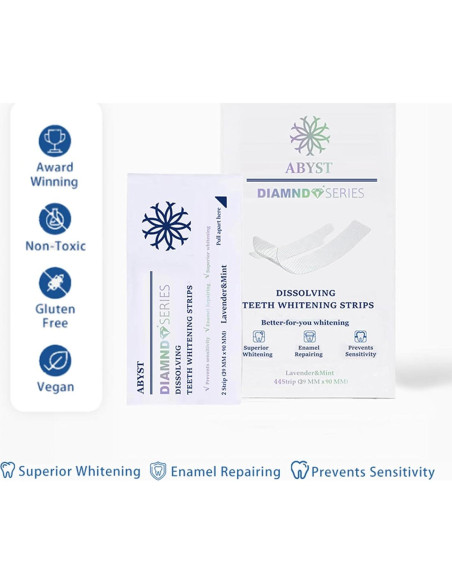 Tiras Blanqueadoras ABYST 16 Ct para Dientes Sensibles