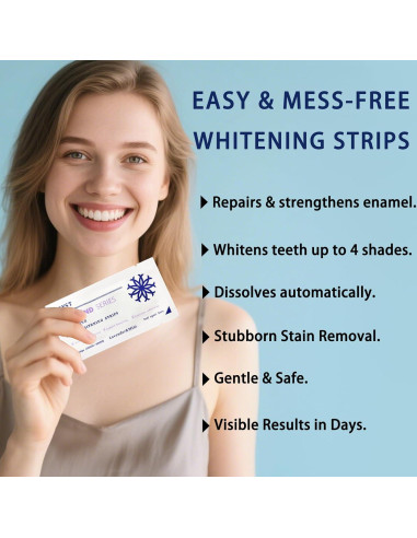 Tiras Blanqueadoras ABYST 16 Ct para Dientes Sensibles