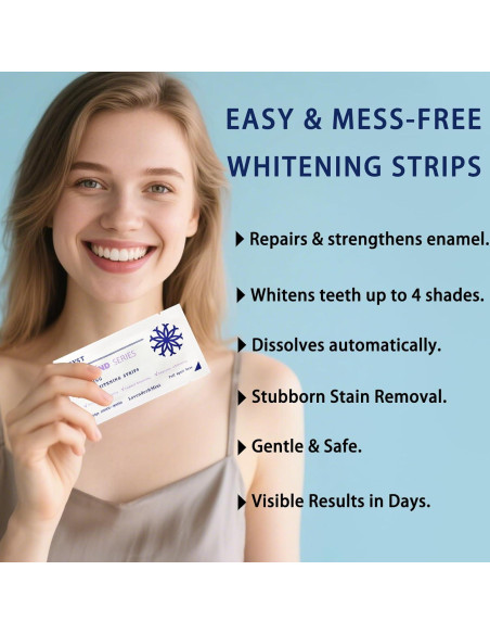 Tiras Blanqueadoras ABYST 16 Ct para Dientes Sensibles