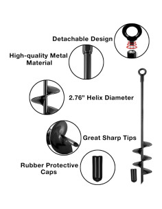 Ancla de Tierra COSDACE 45.72 cm Kit de 6 Pcs con Llave T 2