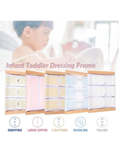 Tablero de Aprendizaje Montessori YunHe - Juguete de Vestirse 2