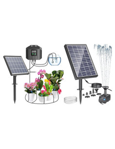 Sistema de Riego por Goteo Solar Biling 3W y Bomba 3.5W