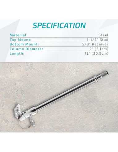 Extensión de Soporte Baby 30 cm Flashpoint - Acero Duradero