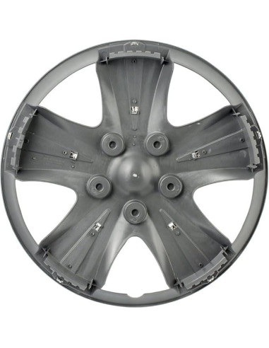 Paquete de 4 Cubiertas de Rueda 15" Plata-Cromo Accesorios Personalizados