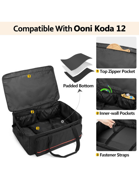 Bolsa de Transporte HODRANT para Horno de Pizza Ooni Koda 12
