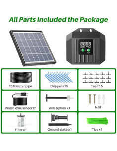 Sistema de Riego por Goteo Solar Biling 3W y Bomba 3.5W 2