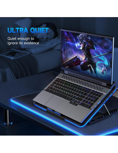 Base de Enfriamiento para Laptop LIANGSTAR 12-17" 6 Ventiladores