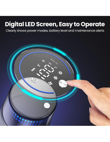 Aspiradora Inalámbrica BonePone V25 680W 60Kpa HEPA 1.5L