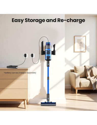 Aspiradora Inalámbrica BonePone V25 680W 60Kpa HEPA 1.5L