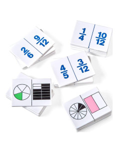 Fichas de Dominó de Fracciones Hand2Mind - Juego Educativo 30 Piezas