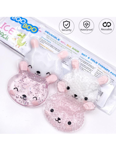 4 Paquetes de Hielo Reutilizables para Niños Herb Life 9.7x8.1 cm