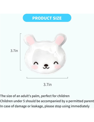 4 Paquetes de Hielo Reutilizables para Niños Herb Life 9.7x8.1 cm