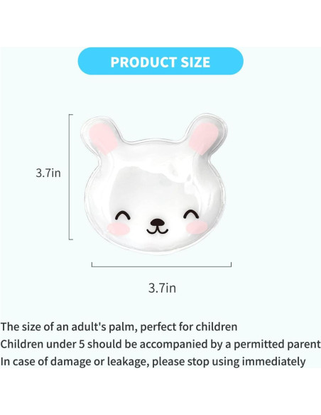 4 Paquetes de Hielo Reutilizables para Niños Herb Life 9.7x8.1 cm